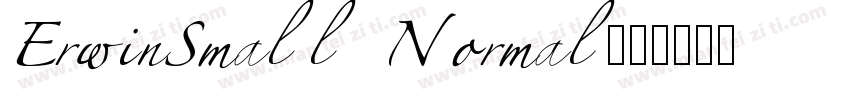 ErwinSmall Normal字体转换